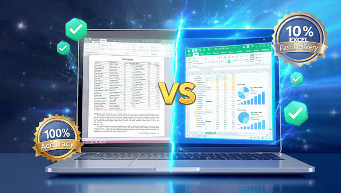 convert PDF to excel with fast delivery