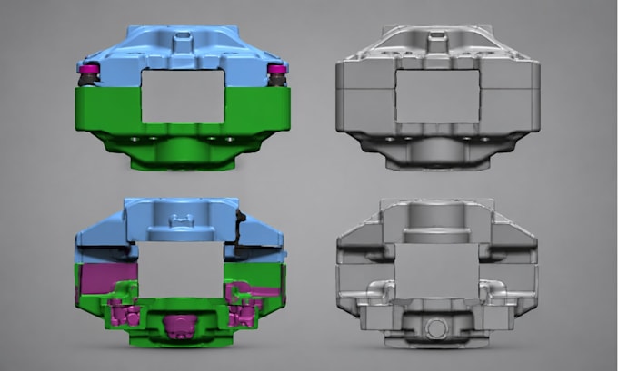 do 3d scan to cad reverse engineering stl to step and solidwork modeling