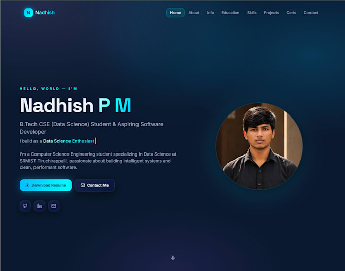 build a modern costumised responsive portfolio
