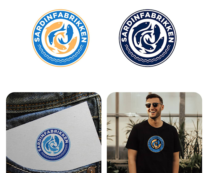 do modern coffee shop, pizza, burger, and restaurant logo