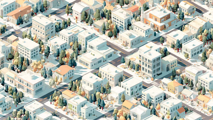 create 2d isometric illustration or map