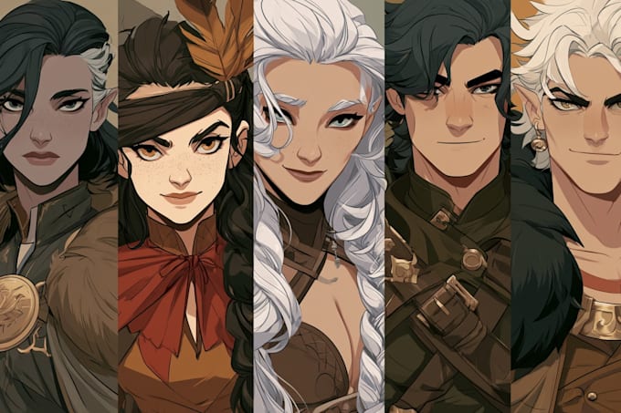 dnd character art and dnd character art