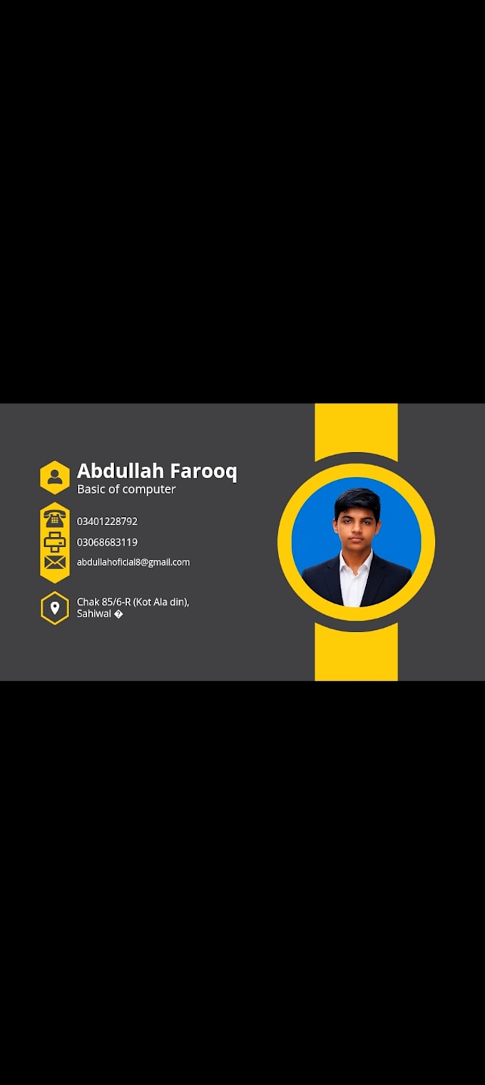 professional business card design