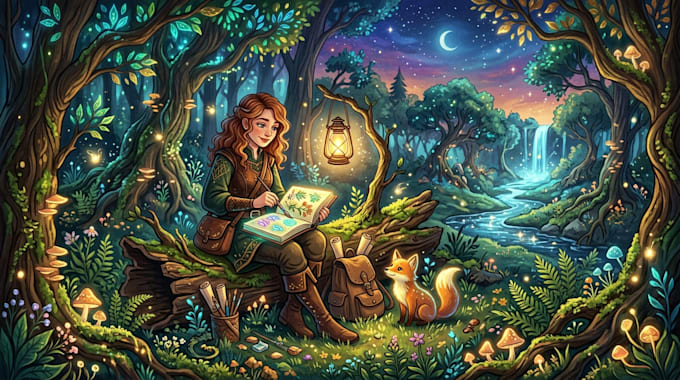 create a unique, custom digital illustration