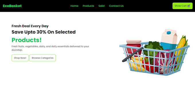 design a responsive landing page front end web developer