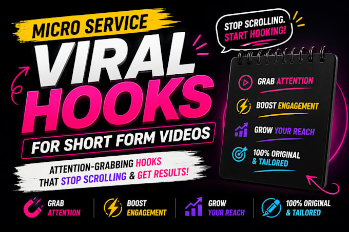 write a viral hook for your short form videos