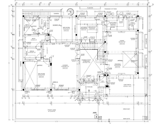 create an architecture design 2d 3d and interior design