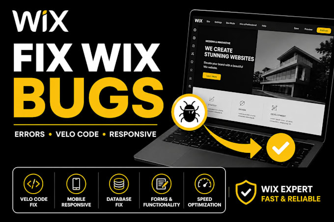 fix wix website bugs errors velo code and responsive issues
