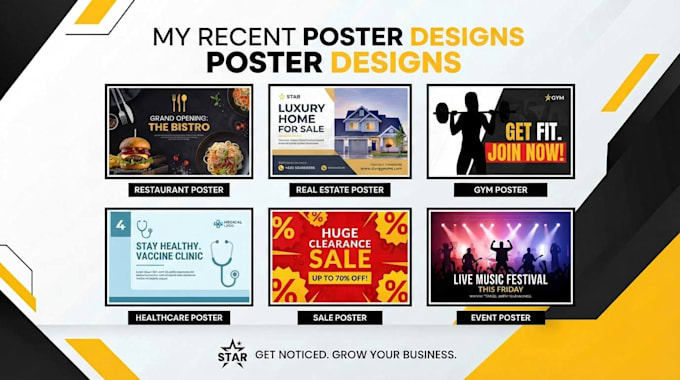 make professional promotional poster for you