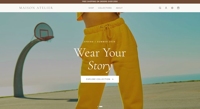 build a modern beauty or comestics ecommerce website