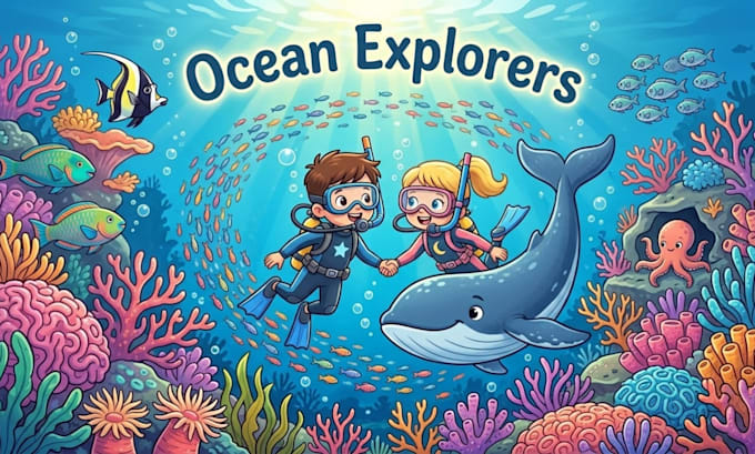 create 3d illustrations stories for children