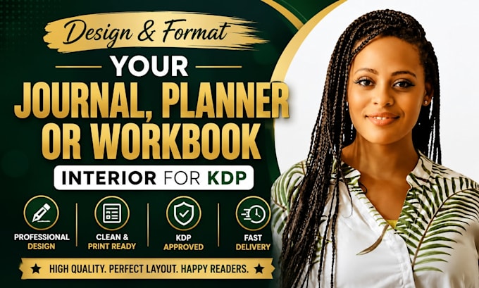 design and format your journal, planner, or workbook interior for KDP