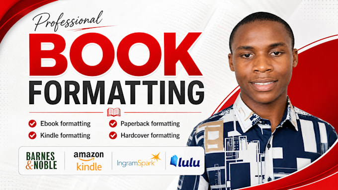 deliver a professional ebook and paperback layout formatting