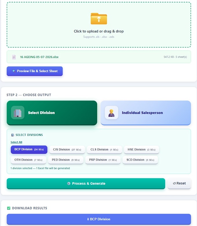build custom business tracker web app with excel export