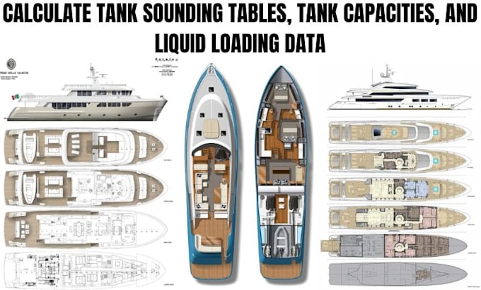 calculate tank sounding tables, tank capacities and liquid loading data