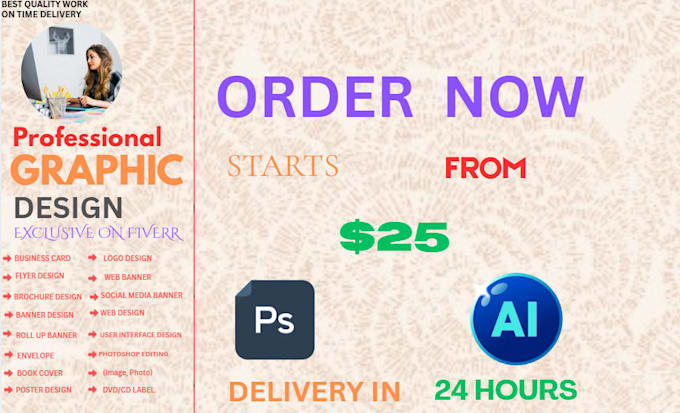 create a well charismatic graphic design materials
