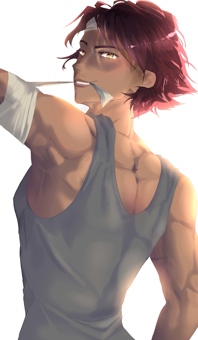 create anime style character artwork
