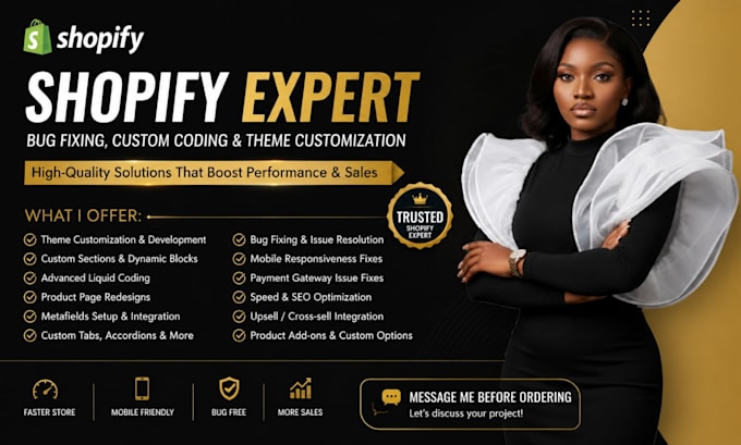 fix shopify issues and bugs, do custom coding and theme customization