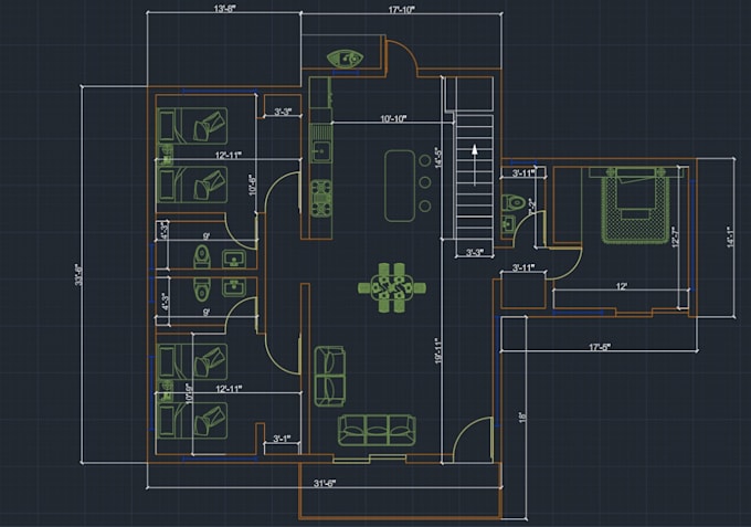 professional floor plan drafting and cad design