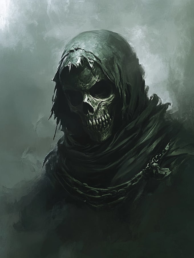 draw terrifying horror characters and monsters