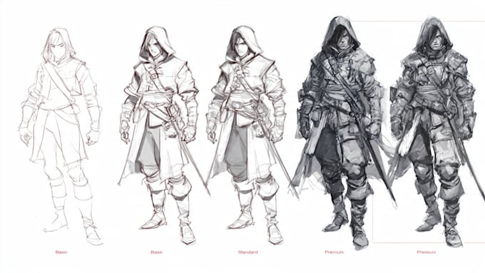 sketch custom anime character