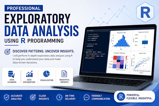 perform exploratory data analysis using r programming