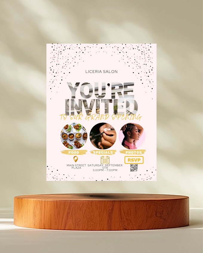 design a professional print ready flyer