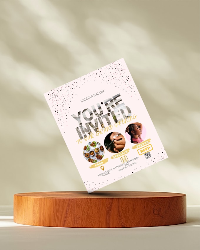design a professional print ready flyer