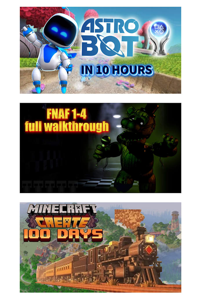 create a cool youtube gaming thumbnail fast and good