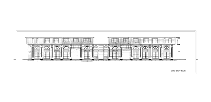 draw 2d house blueprint,architecture front,back, rear elevation, dimensions plan