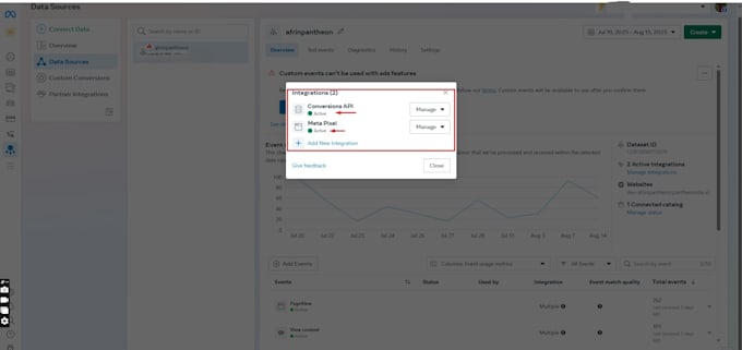 setup facebook meta pixel, conversion API,ga4 with GTM server side tracking