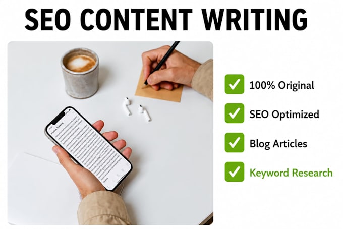 write SEO friendly blog posts and articles