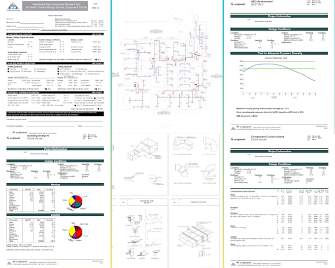 do hvac calculation, duct layout and equipment details manual jds for permit