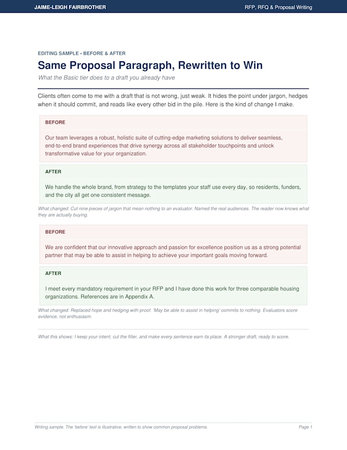 write winning rfps and proposals across real estate, cre, and prof services