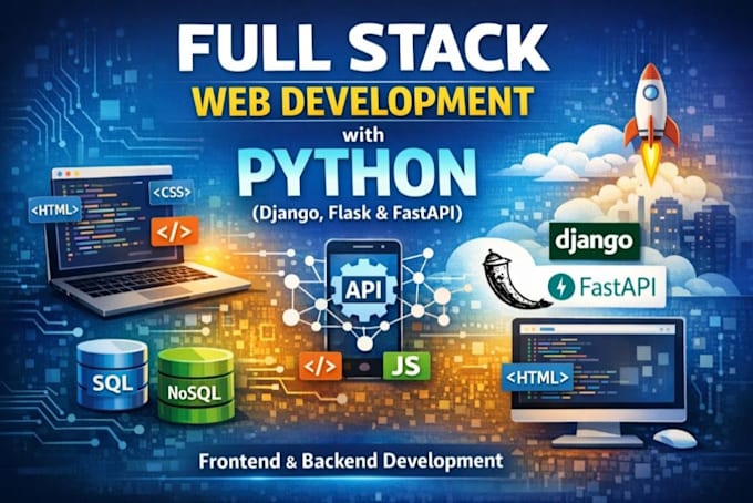 develop web apps, python django projects, react or angular applications