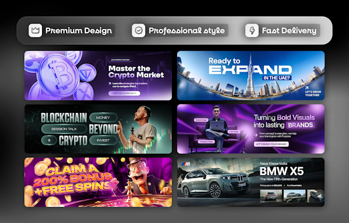 design premium and professional x twitter banner
