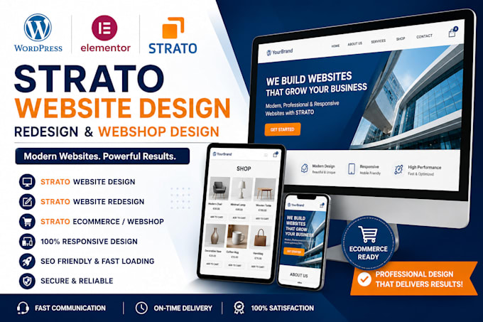 strato website design strato wordpress website strato webshop design