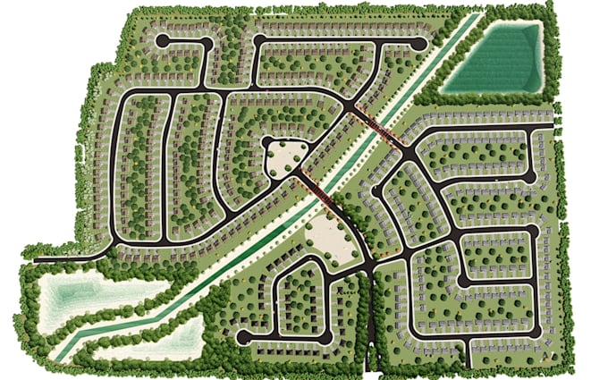 render architectural landscape design site plan master plan and backyard design