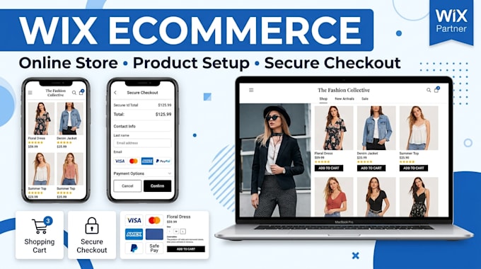 design wix ecommerce website redesign online store and product setup
