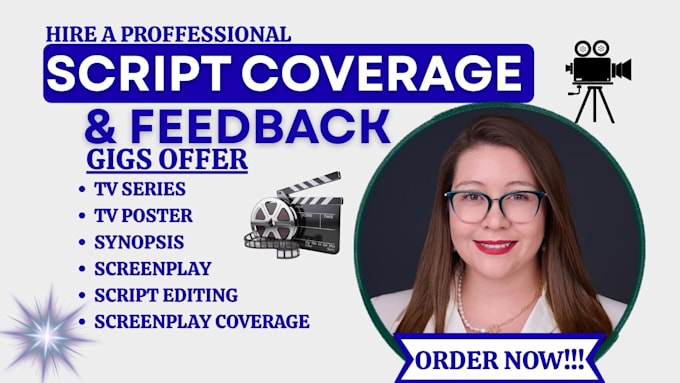provide script coverage, feedback, and analysis for your pilot or screenplay