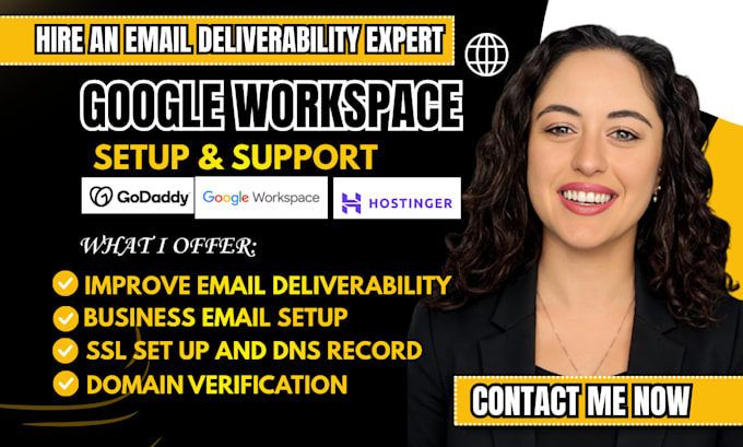 set up google workspace business email and verify domain