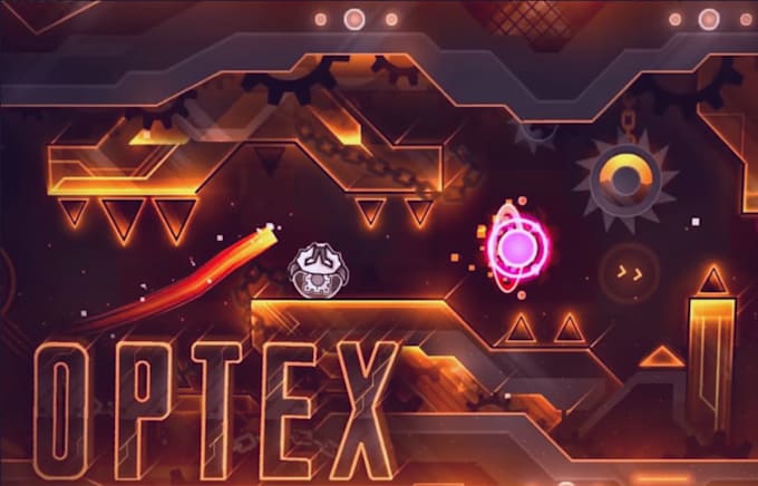 design a professional geometry dash thumbnail, profile picture and gd