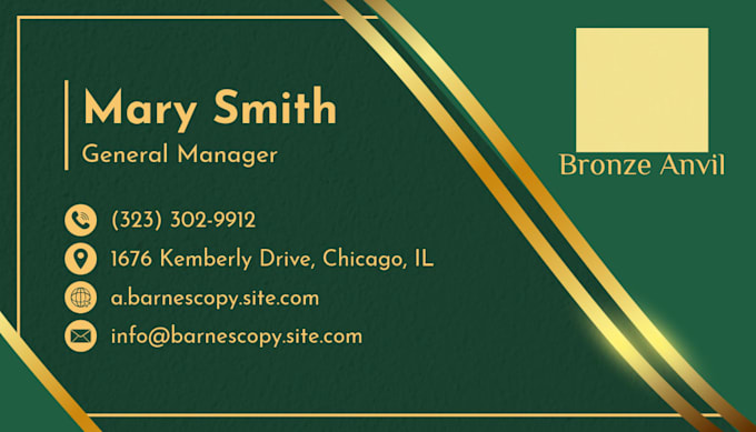 create a minimalist luxury business card