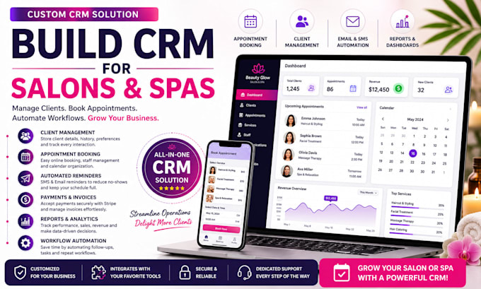 build CRM for salons and spas