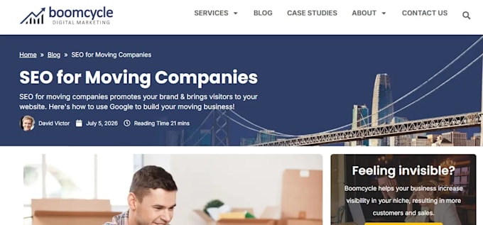 provide SEO content for moving and packing services that converts