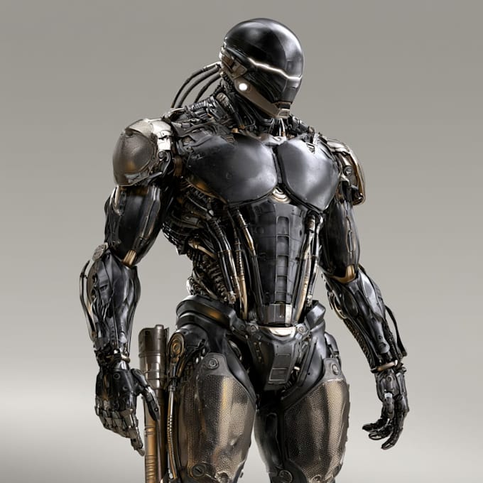 draw or design mechs robots concepts
