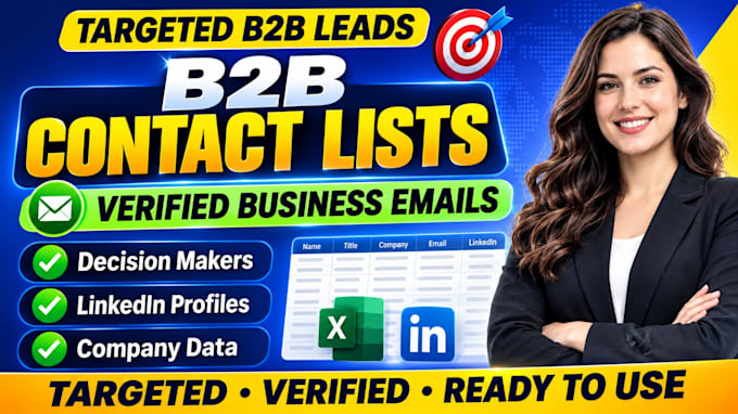 build targeted b2b contact list and verified email database