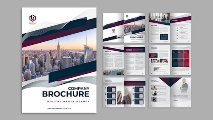 do digital multiple brochure pdf tri fold brochure digital flyer business card