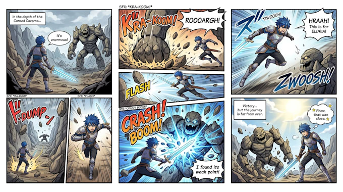 draw custom comic pages, manga or webtoons for you