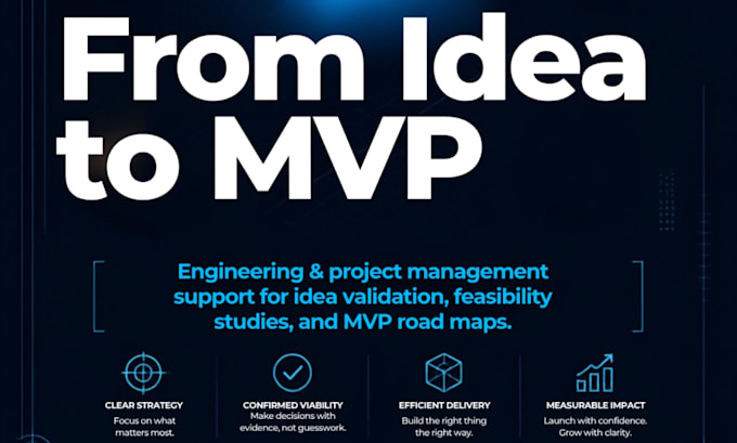 help validate your idea, feasibility strategy and mvp roadmap